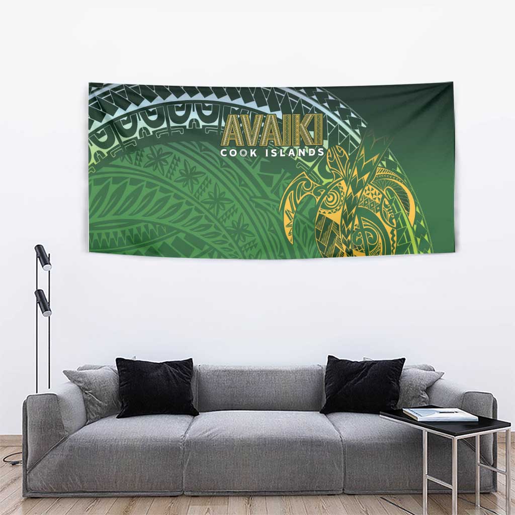 Cook Islands Rugby Kuki Avaiki Tapestry Tribal Turtle LT7 - Polynesian Pride