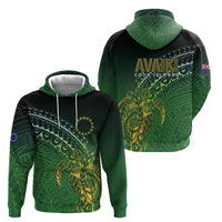Cook Islands Rugby Kuki Avaiki Zip Hoodie Tribal Turtle LT7 - Polynesian Pride