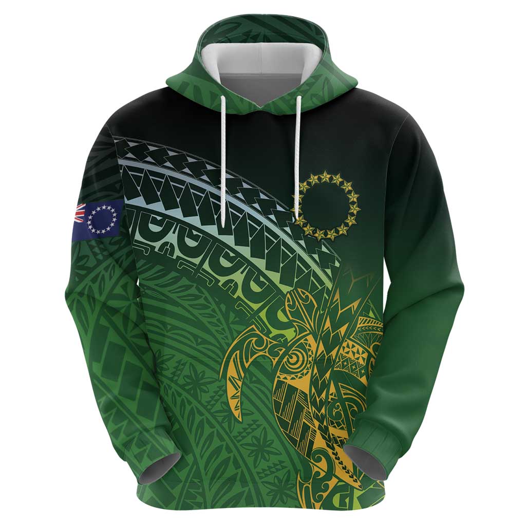 Cook Islands Rugby Kuki Avaiki Zip Hoodie Tribal Turtle LT7 - Polynesian Pride