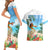 Personalised Hawaii Hula Girl Couples Matching Short Sleeve Bodycon Dress and Hawaiian Shirt Honolulu Festival LT7 - Polynesian Pride