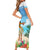 Personalised Hawaii Hula Girl Short Sleeve Bodycon Dress Honolulu Festival LT7 - Polynesian Pride