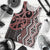 Maori Taniko Patterns Men Tank Top Brown Patiki Motifs Mix Whakairo Ngaru