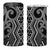 Maori Taniko Patterns 4 in 1 Can Cooler Tumbler Black Patiki Motifs Mix Whakairo Ngaru