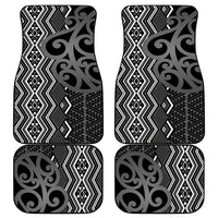 Maori Taniko Patterns Car Mats Black Patiki Motifs Mix Whakairo Ngaru