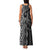 Maori Taniko Patterns Family Matching Tank Maxi Dress and Hawaiian Shirt Black Patiki Motifs Mix Whakairo Ngaru