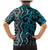 Maori Taniko Patterns Family Matching Mermaid Dress and Hawaiian Shirt Azure Patiki Motifs Mix Whakairo Ngaru