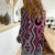 Maori Taniko Patterns Women Casual Shirt Pink Patiki Motifs Mix Whakairo Ngaru