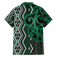 Maori Taniko Patterns Family Matching Puletasi and Hawaiian Shirt Pounamu Patiki Motifs Mix Whakairo Ngaru LT7 - Polynesian Pride