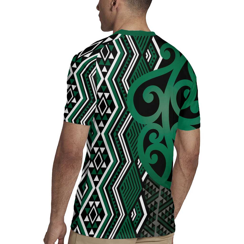 Maori Taniko Patterns Rugby Jersey Pounamu Patiki Motifs Mix Whakairo Ngaru