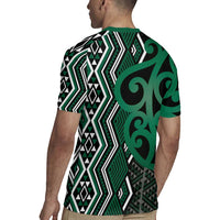 Maori Taniko Patterns Rugby Jersey Pounamu Patiki Motifs Mix Whakairo Ngaru