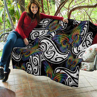 Aotearoa Takatapui Pride Quilt Rainbow Butterfly - Free To Love LT7 - Polynesian Pride