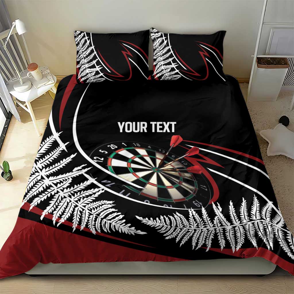 New Zealand Darts Personalised Bedding Set Silver Fern Dynamic