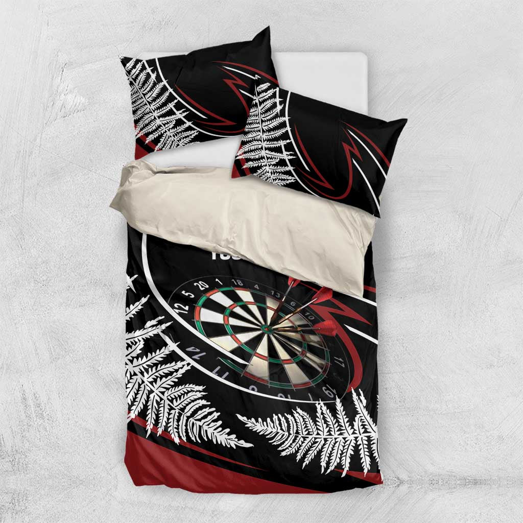 New Zealand Darts Personalised Bedding Set Silver Fern Dynamic