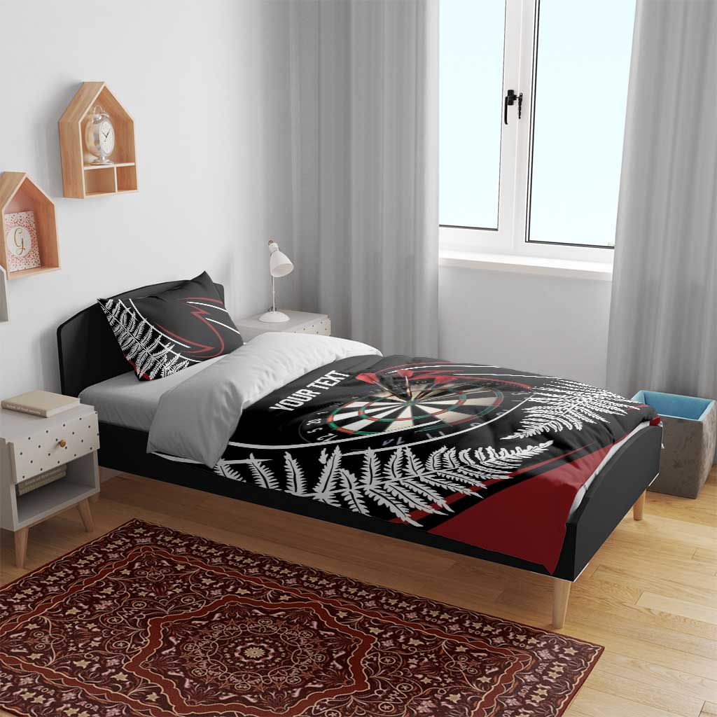 New Zealand Darts Personalised Bedding Set Silver Fern Dynamic