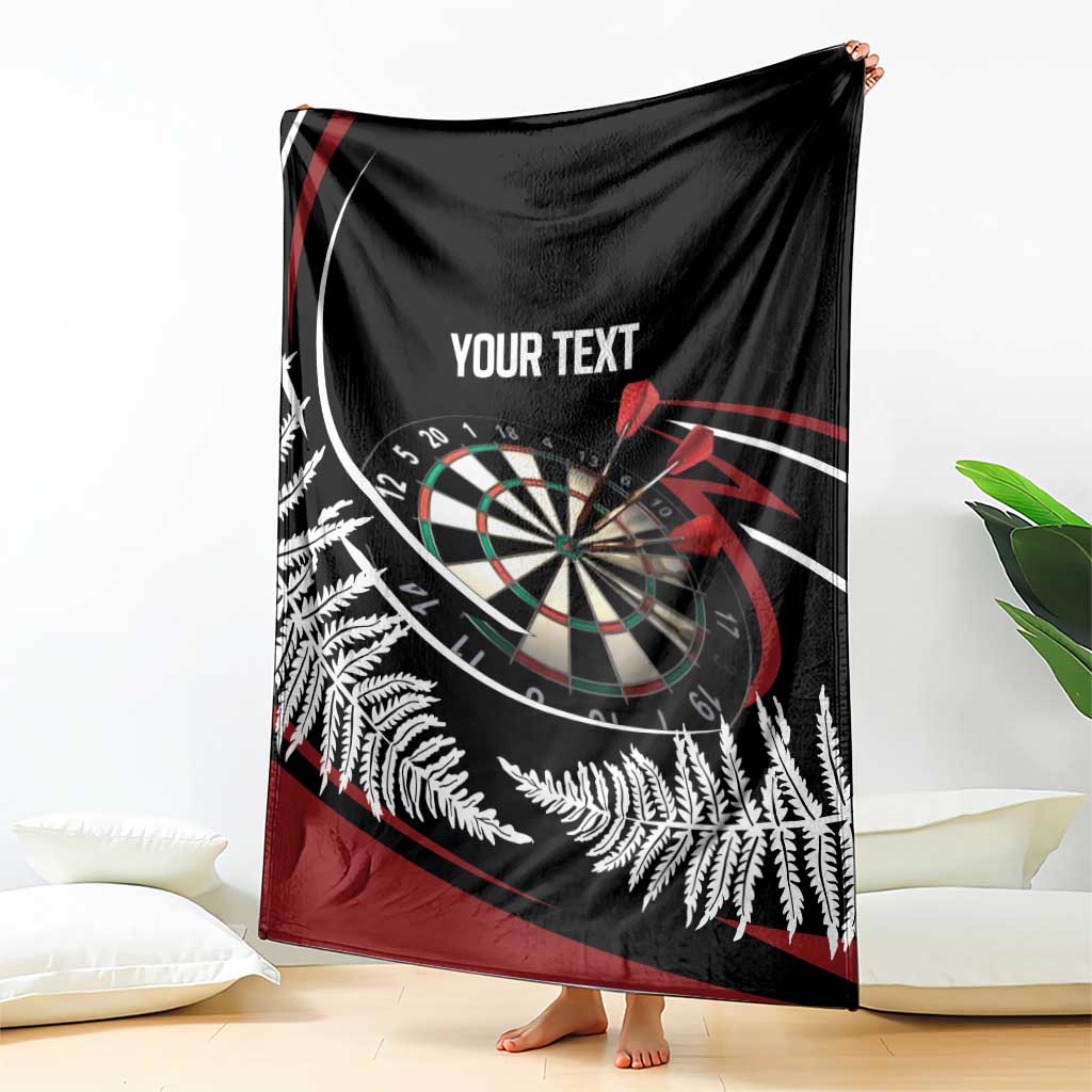 New Zealand Darts Personalised Blanket Silver Fern Dynamic