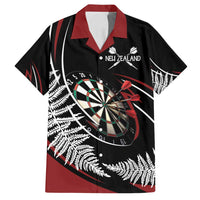 New Zealand Darts Personalised Family Matching Summer Maxi Dress and Hawaiian Shirt Silver Fern Dynamic