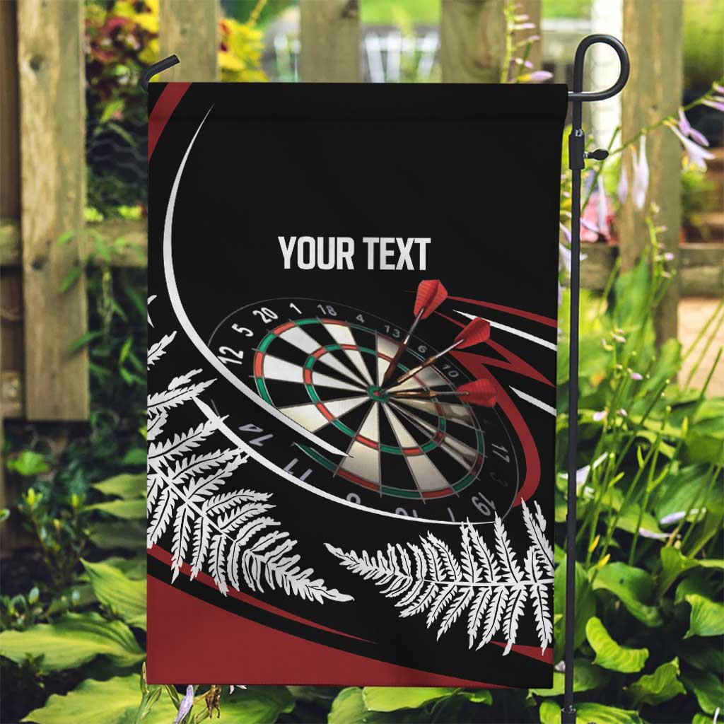 New Zealand Darts Personalised Garden Flag Silver Fern Dynamic