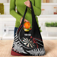 New Zealand Darts Personalised Grocery Bag Silver Fern Dynamic