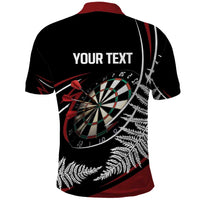 New Zealand Darts Personalised Polo Shirt Silver Fern Dynamic