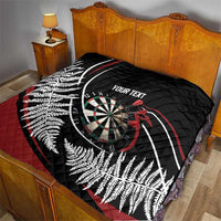 New Zealand Darts Personalised Quilt Silver Fern Dynamic