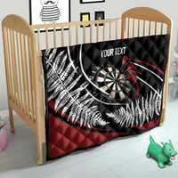 New Zealand Darts Personalised Quilt Silver Fern Dynamic
