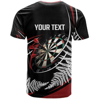 New Zealand Darts Personalised T Shirt Silver Fern Dynamic