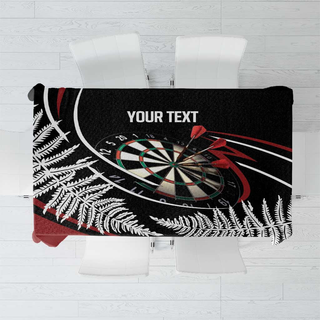 New Zealand Darts Personalised Tablecloth Silver Fern Dynamic