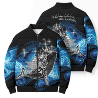 Maori Matariki Te Araroa Paikea Starry Bomber Puffer Jacket Tangaroa Whakatauki