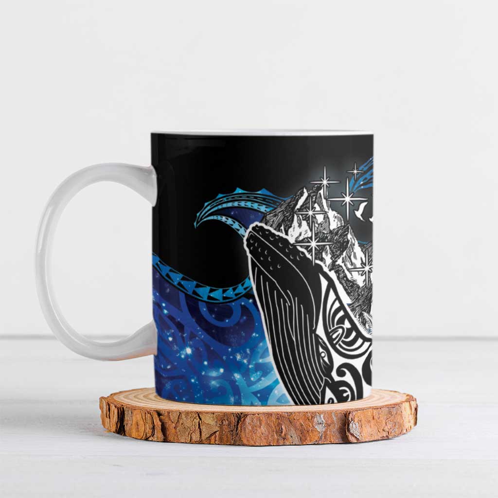 Maori Matariki Te Araroa Paikea Starry Ceramic Mug Tangaroa Whakatauki