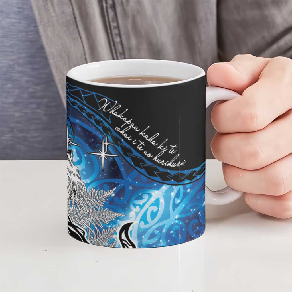 Maori Matariki Te Araroa Paikea Starry Ceramic Mug Tangaroa Whakatauki