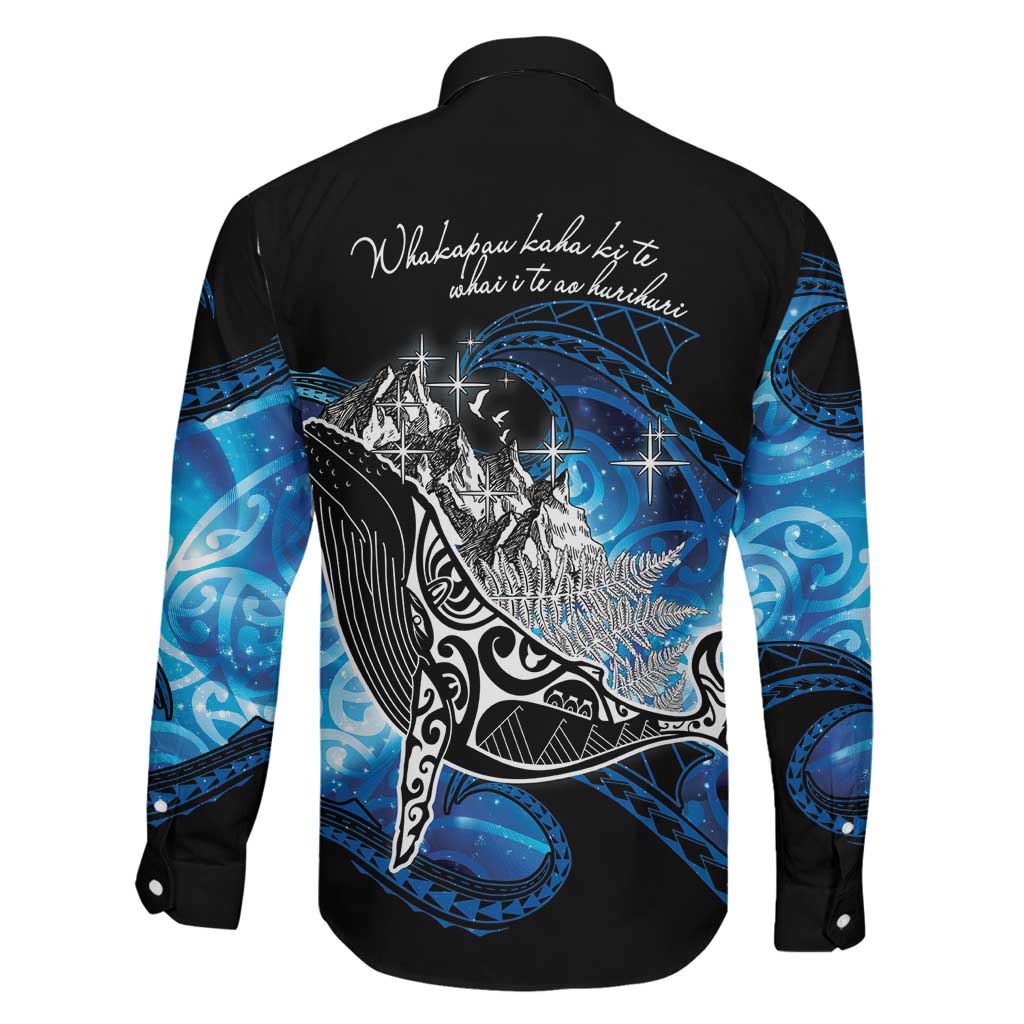 Maori Matariki Te Araroa Paikea Starry Family Matching Off Shoulder Short Dress and Hawaiian Shirt Tangaroa Whakatauki LT7 - Polynesian Pride