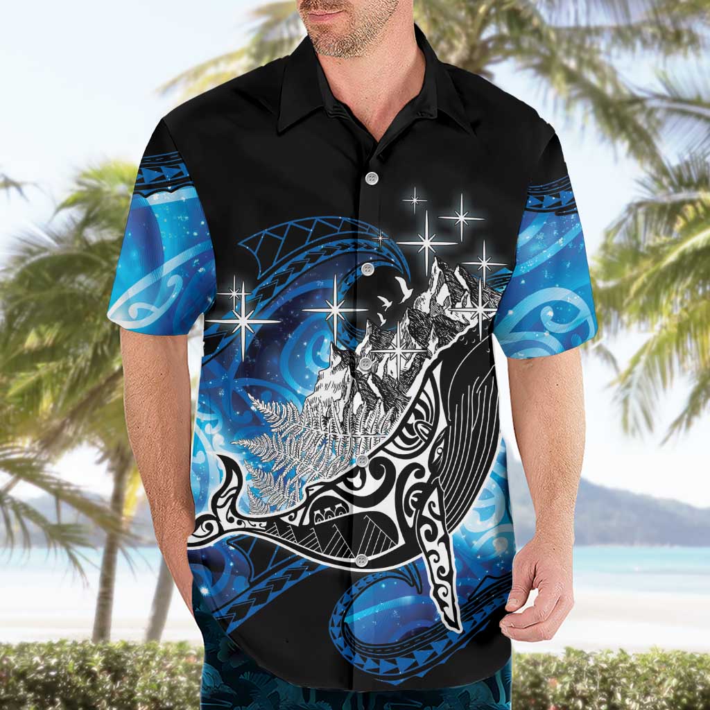 Maori Matariki Te Araroa Paikea Starry Hawaiian Shirt Tangaroa Whakatauki