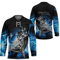 Maori Matariki Te Araroa Paikea Starry Hockey Jersey Tangaroa Whakatauki