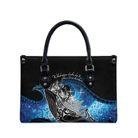 Maori Matariki Te Araroa Paikea Starry Leather Bag Tangaroa Whakatauki