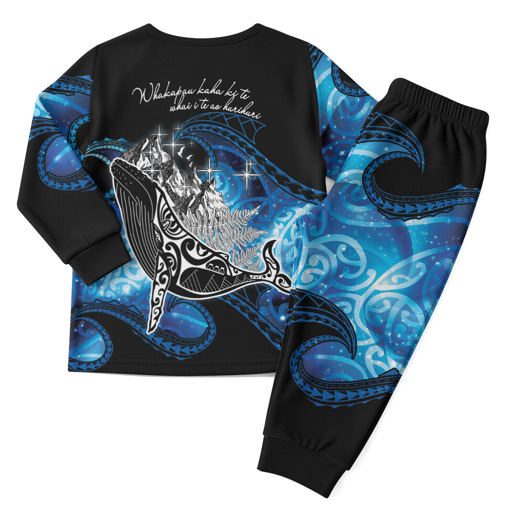 Maori Matariki Te Araroa Paikea Starry Christmas Pajama Set Tangaroa Whakatauki LT7 - Polynesian Pride