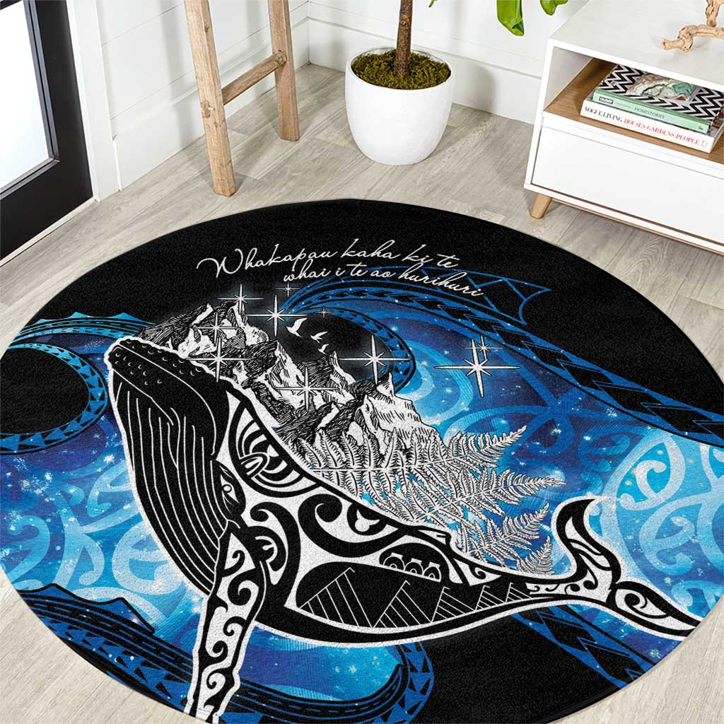 Maori Matariki Te Araroa Paikea Starry Round Carpet Tangaroa Whakatauki