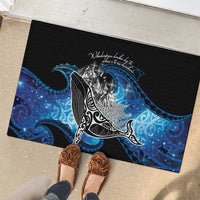 Maori Matariki Te Araroa Paikea Starry Rubber Doormat Tangaroa Whakatauki