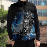 Maori Matariki Te Araroa Paikea Starry Sleeveless Puffer Jacket Tangaroa Whakatauki