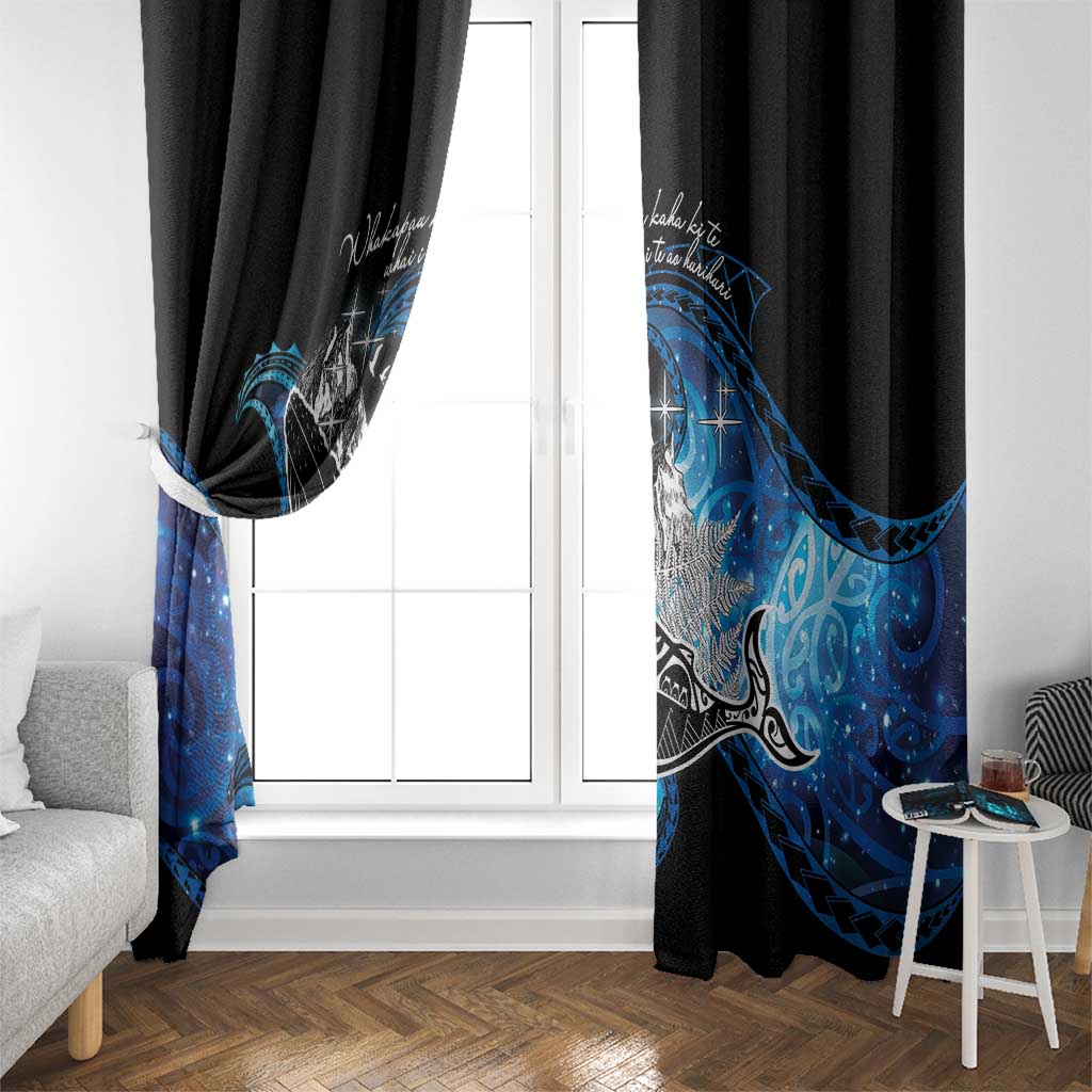 Maori Matariki Te Araroa Paikea Starry Window Curtain Tangaroa Whakatauki