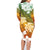 Kanaka Maoli Hawaii Flag Day Family Matching Long Sleeve Bodycon Dress and Hawaiian Shirt Vibrant Frangipani