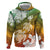 Kanaka Maoli Hawaii Flag Day Hoodie Vibrant Frangipani