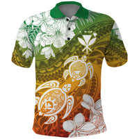 Kanaka Maoli Hawaii Flag Day Polo Shirt Vibrant Frangipani