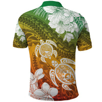 Kanaka Maoli Hawaii Flag Day Polo Shirt Vibrant Frangipani