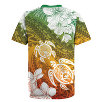 Kanaka Maoli Hawaii Flag Day Rugby Jersey Vibrant Frangipani