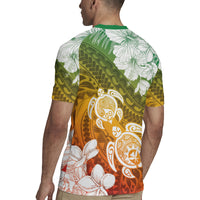 Kanaka Maoli Hawaii Flag Day Rugby Jersey Vibrant Frangipani
