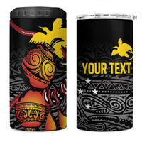 Personalized Papua New Guinea Milne Bay 4 in 1 Can Cooler Tumbler Bagi Necklace Mix Lime Pot Grunge