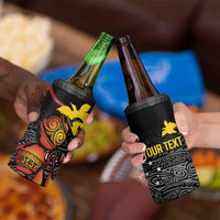 Personalized Papua New Guinea Milne Bay 4 in 1 Can Cooler Tumbler Bagi Necklace Mix Lime Pot Grunge