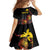 Personalized Papua New Guinea Milne Bay Family Matching Tank Maxi Dress and Hawaiian Shirt Bagi Necklace Mix Lime Pot Grunge