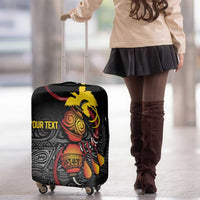 Personalized Papua New Guinea Milne Bay Luggage Cover Bagi Necklace Mix Lime Pot Grunge