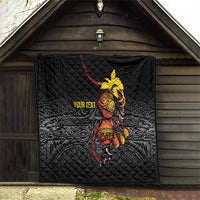 Personalized Papua New Guinea Milne Bay Quilt Bagi Necklace Mix Lime Pot Grunge